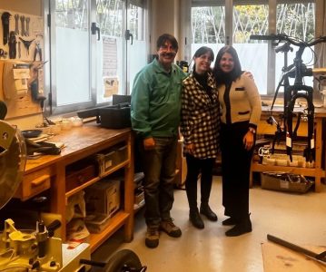 Henar García, nueva Directora del Área Social de la Fundación Alberto Contador, visita el proyecto Rebicicla