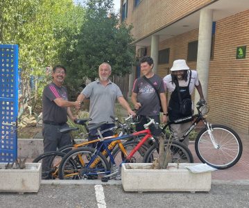 En Rebicicla empezamos agosto donando 4 bicis a la MR Sandra Palo de Getafe
